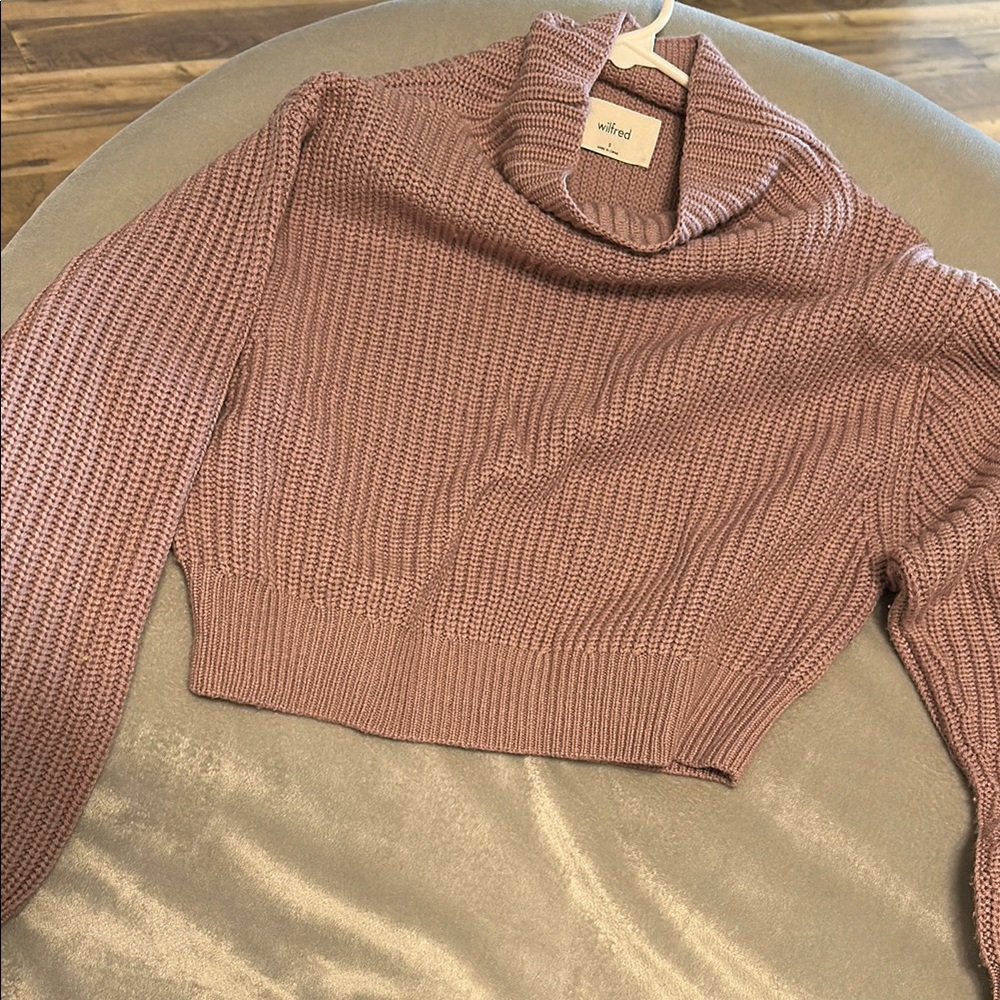 Wilfred Pink Turtleneck Sweater